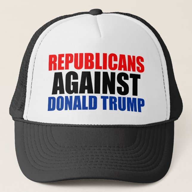 Republicans Against Donald Trump Trucker Hat (Front)