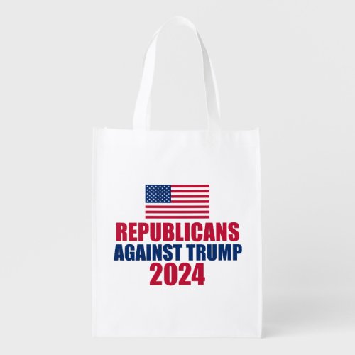 Republicans Against Trump 2024 Election Grocery Bag