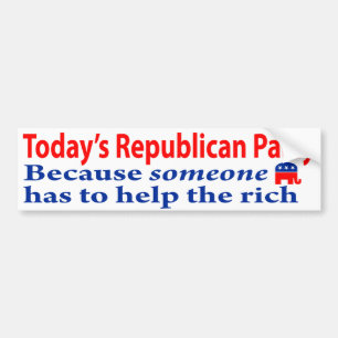 Republicans are Rich People Bumper Sticker