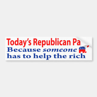 Republicans are Rich People Bumper Sticker