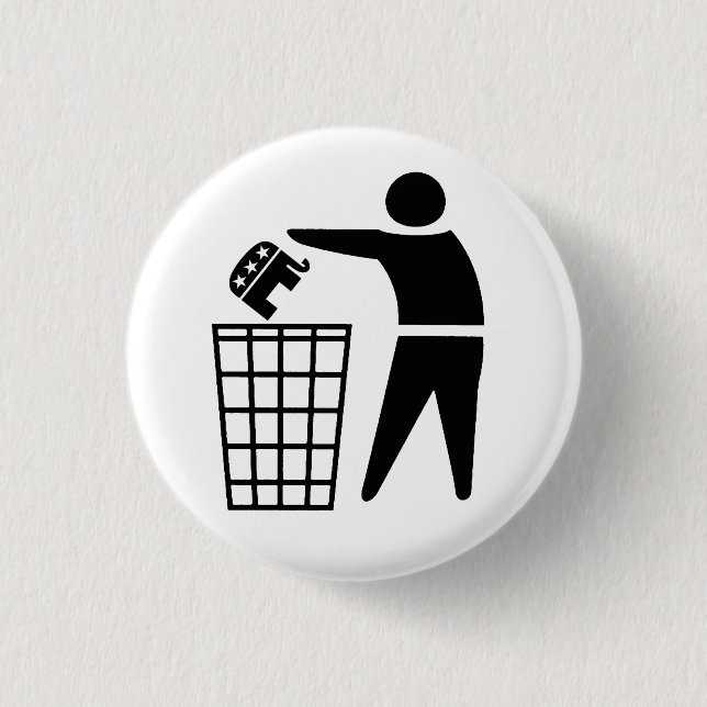 Republicans are Trash Button (Front)