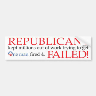 Republicans Failed! Bumper Sticker