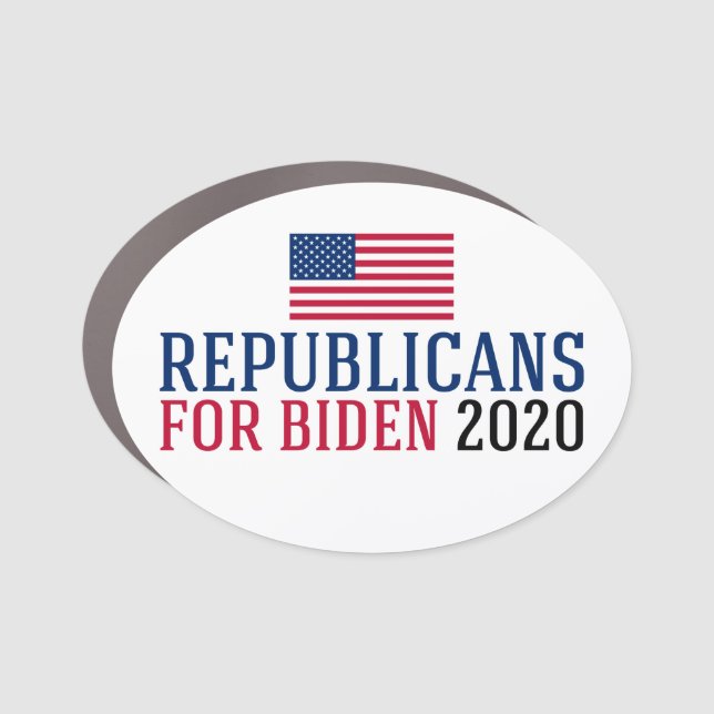 Republicans for Biden 2020 Car Magnet (Front)