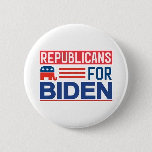 Republicans For Biden 2020 Presidential Election Button