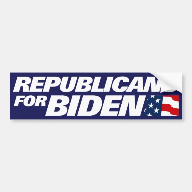 Republicans for Biden 2024 Bumper Sticker (Front)