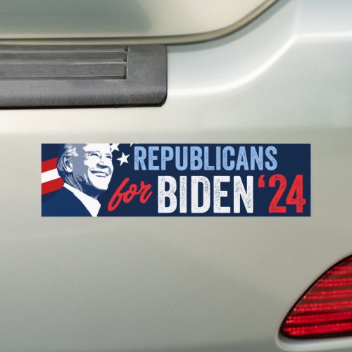 Republicans for Biden 2024 Bumper Sticker