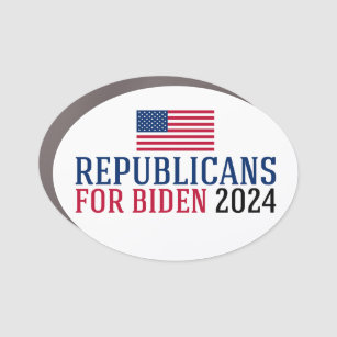 Republicans for Biden 2024 Election Car Magnet