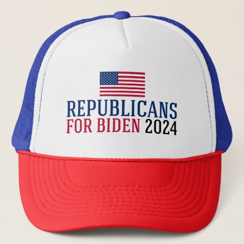 Republicans for Biden 2024 Election Trucker Hat