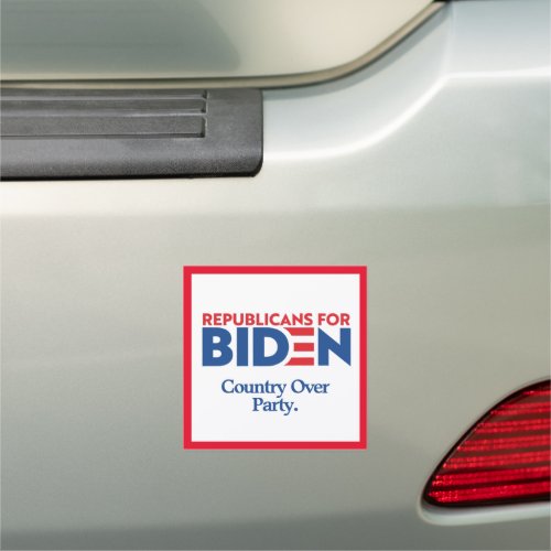Republicans For Biden Car Magnet Square