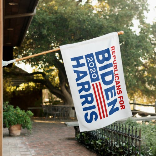 Republicans for Biden Harris 2020 Custom House Flag