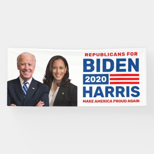 Republicans for Biden Harris 2020 Election Banner
