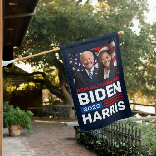 Republicans for Biden Harris 2020 Election House Flag