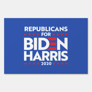 REPUBLICANS FOR BIDEN HARRIS 2020 SIGN