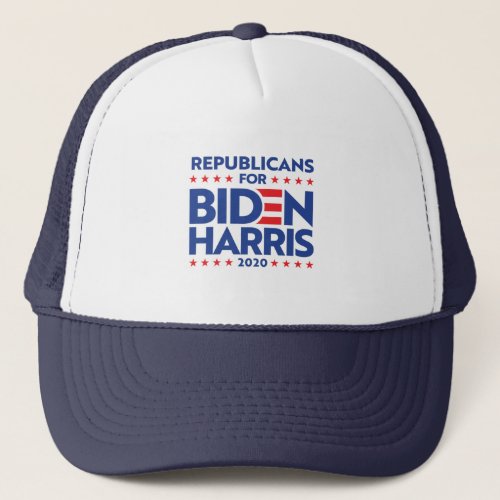 REPUBLICANS FOR BIDEN HARRIS TRUCKER HAT