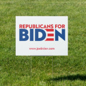 Republicans For Biden Yard Sign (Insitu)