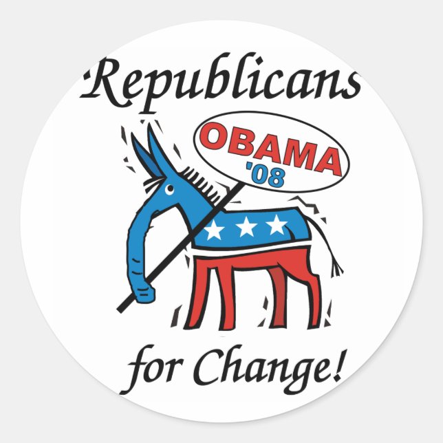 Republicans For  Change Sticker (Front)