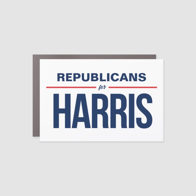 Republicans for Harris Car Magnet (Front)