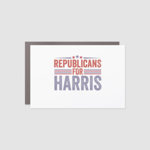 Republicans For Harris Election 2024  Car Magnet