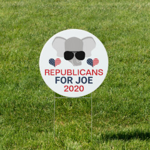 Republicans for Joe 2000 Elephant Sign