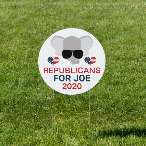 Republicans for Joe 2000 Elephant Sign