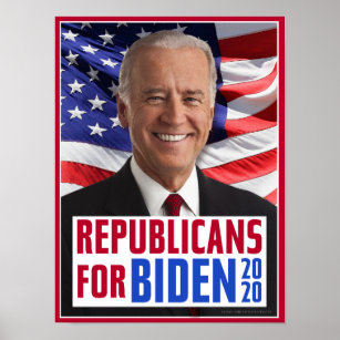 Republicans for Joe Biden 2020 US President Photo Poster