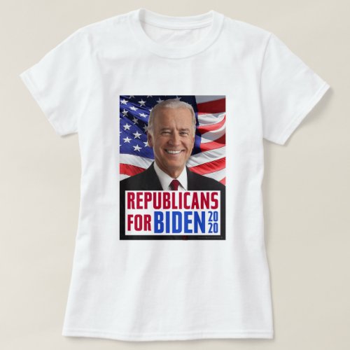 Republicans for Joe Biden 2020 US President Photo T_Shirt