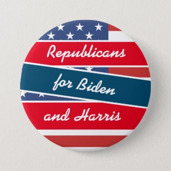 Republicans For Joe Biden And Kamala Harris 2020 Button by Everything_Grandma at Zazzle