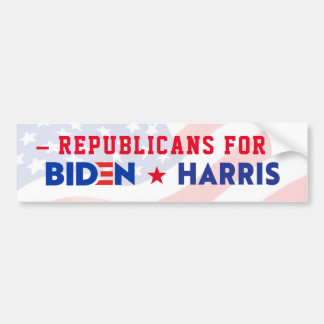 REPUBLICANS FOR JOE BIDEN & KAMALA HARRIS 2020 BUMPER STICKER