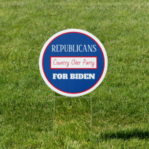 Republicans for Joe Biden, Make America Sane Again Sign