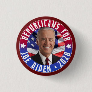 Republicans for Joe Biden US President Photo 2020 Button