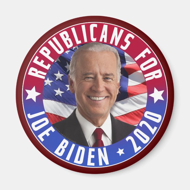 Republicans for Joe Biden US President Photo 2020 Magnet (Front)