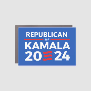 Republicans for Kamala 2024 Car Magnet