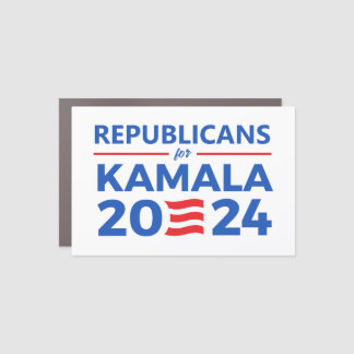 Republicans for Kamala 2024 Car Magnet