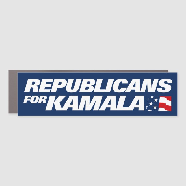 Republicans for Kamala Harris 2024 Bumper Car Magnet (Front)