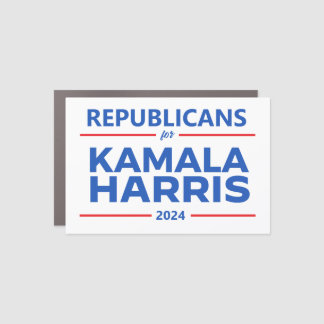 Republicans for Kamala Harris 2024 Car Magnet
