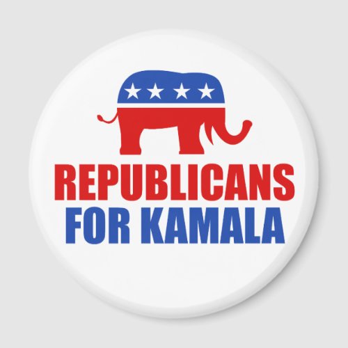 Republicans for Kamala Harris Elephant Magnet