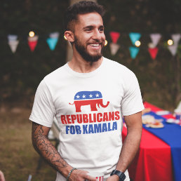 Republicans for Kamala Harris Elephant T-Shirt