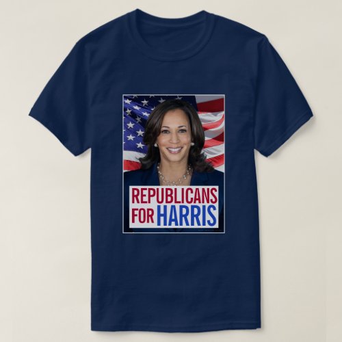 Republicans for Kamala Harris President Photo 2024 T_Shirt