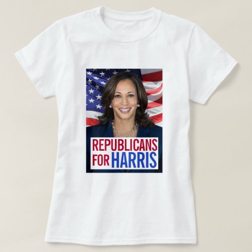 Republicans for Kamala Harris President Photo 2024 T_Shirt