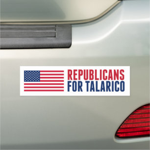 Republicans for Talarico 2026 Election Bumper Car Magnet