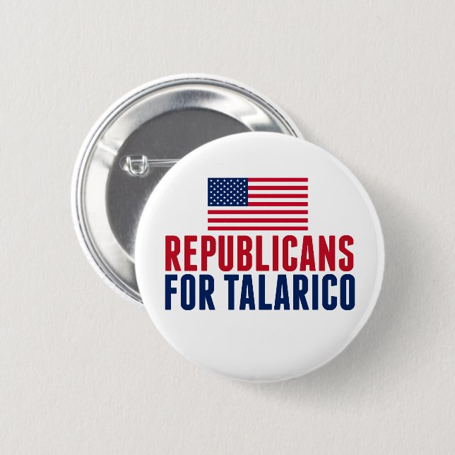 Republicans for Talarico 2026 Election Button (Front & Back)