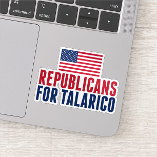 Republicans for Talarico 2026 Election Laptop Sticker