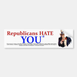 Republicans Hate Bumper Sticker