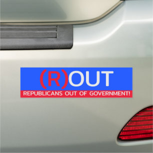 Republicans out car magnet