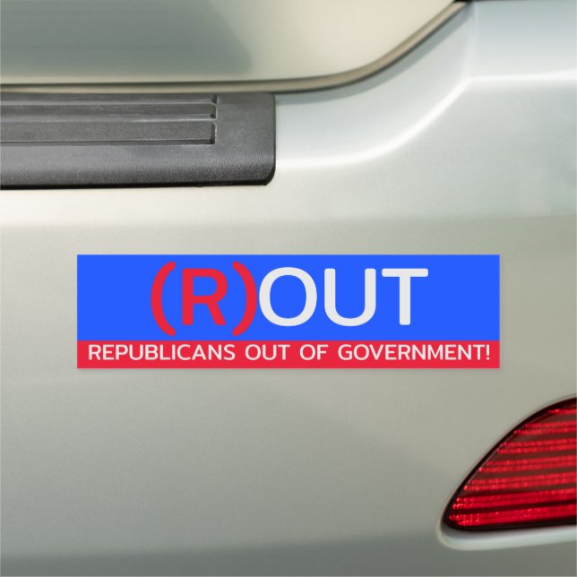 Republicans out car magnet (In Situ)