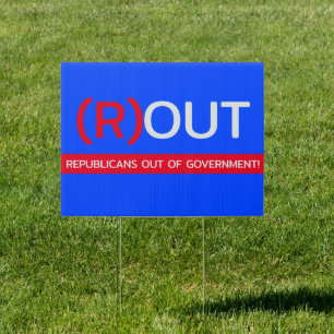 Republicans out sign