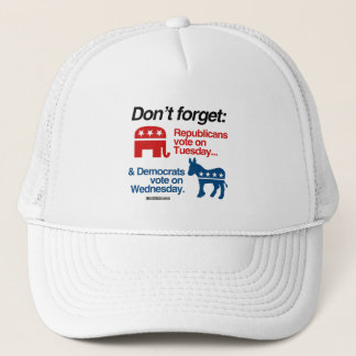 REPUBLICANS VOTE ON TUESDAY TRUCKER HAT