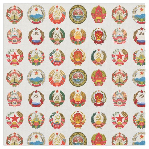 Republics of the Soviet Union Fabric