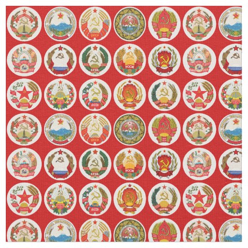 Republics of the Soviet Union Fabric
