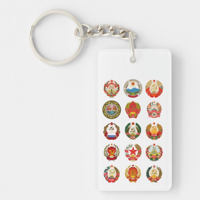 Republics of the Soviet Union Keychain (Front)